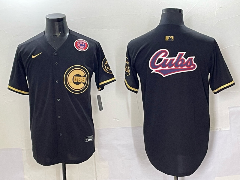 Men Chicago Cubs blank black Nike MLB 2025 Jersey 001